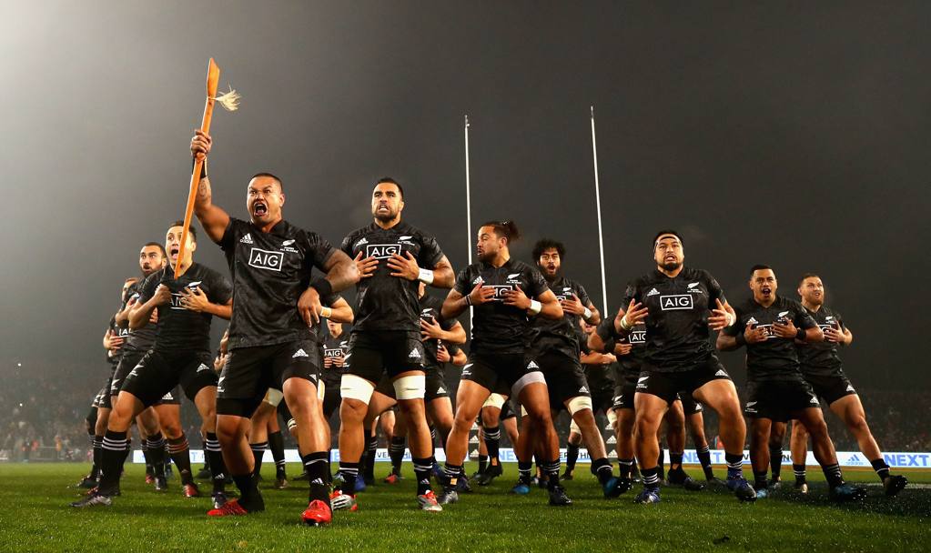 Rugby. Maori All Blacks-British Irish Lions. La danza degli All Blacks. Rotorua, Nuova Zelanda. (Getty Imagese)